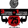 Cheer on the Blazers @ Blackbird Pizza & Get a 3 Topping Large Pizza + Pitcher of Rainier for $25 During Every Game! Blazer Game Special Blackbird Pizza