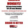 Bar Vivant Celebrates Big w/ Magnum Mondays! | 70+ Varieties in Magnum Size, Save on Champagne & Wine MAGNUM MONDAYS @ Pix