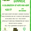 EastBurn Presents Portland 420 Two Flowers Beer Belly Dinner | Featuring 3 Specialty Coalition CBD Brews Found Only At This Event Beer Belly Dinner 2 Flowers