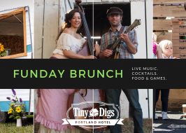 Funday Brunch with Bigfoot Mojo @ Tiny Digs | Outdoor Party, Live Music, Cocktails, Games, Family Friendly, Tiny House Tours Funday Brunch with Bigfoot Mojo