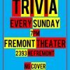 Free Sunday Night Trivia @ NE Portland’s Fremont Theater | Food & Drink, General Knowledge, Audio & Visual Rounds Fremont Trivia