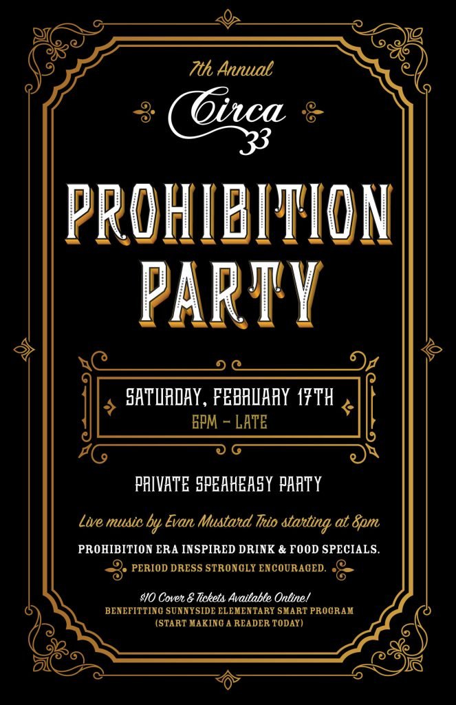 2018 Prohibition Party @ Circa 33 | Portland Valentine's ...