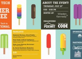 PDX Women in Tech (PDXWIT) FREE Women + Tech Summer Soiree @ Weiden+Kennedy | The Future of Tech Must be Intersectional, Speakers, Networking PDX Women in Tech (PDXWIT) Women + Tech Summer Soiree