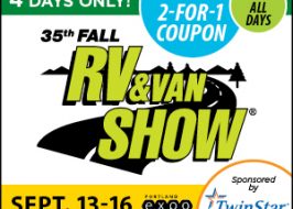 2019 Fall RV & Van Show @ Portland Expo Center | Dozens of Brands, Lines, & Styles, Motorhomes, Travel Trailers, Campers & More! 2018 fall van & rv show