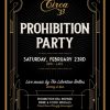2019 Prohibition Party @ Circa 33 | Swanky Dress, 1930s Themed Food & Drink, Music by The Libertine Belles 2019-Prohibition-Party-web