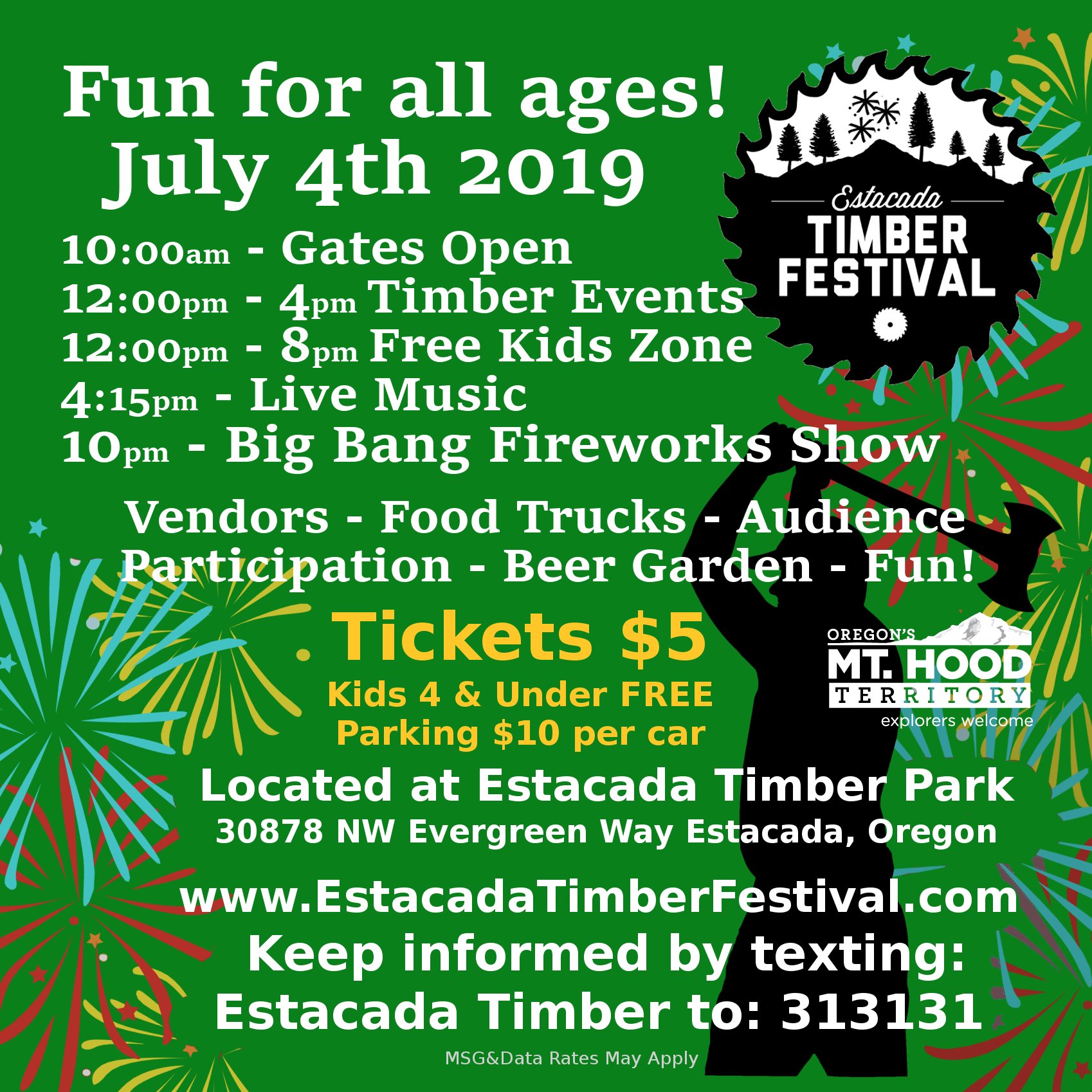 2019 Portland July 4th Estacada Timber Festival County’s Largest