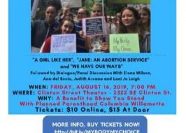 Portland Planned Parenthood Fundraiser @ Clinton Street Theater | Featuring a Screenings of A Girl Like Her & Jane: An Abortion Service Planned Parenthood Fundraiser