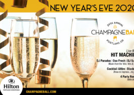 29th Annual Champagne Ball – 2020 New Year’s Eve Party at the Hilton Portland Downtown | Guest Host ICE from Live 95.5, Live Music From Hit Machine, DJs, Massive Video Countdown champagne ball 2019 2020