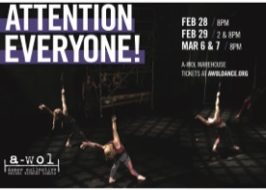 A-WOL Dance Collective Presents Attention Everyone! | Captivating Music, Aerial Dance, Innovative & Empowering ATTENTION_EVERYONE_11x17_V2