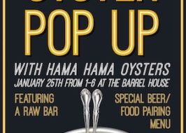 Cascade Brewing Barrel House presents Hama Hama Oyster Pop Up | Featuring a Raw Bar, Beer & Food Pairing Cascade_HamaHama_Poster_2020 (1)
