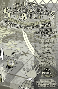 Win Tickets ($70): Swashbuckler’s Ball @ Milwaukie-Portland Elks Lodge #142 | Live Entertainment, Music, Burlesque, SwashBeard Facial Hair Competition, Drinks & More! Swashbuckler's Ball