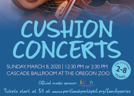 Win Tickets ($24): Portland Youth Philharmonic presents Cushion Concerts @ Cascade Ballroom at the Oregon Zoo | Recommended for Ages 2-8, Instrument Petting Zoo & Demos, 2 Performances PYP_BRAHMS_SOLO_POSTER_1-20