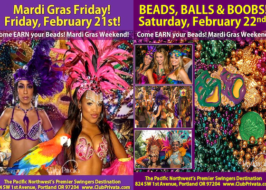 Mardi Gras Weekend @ Club Privata | Beads, Balls & Boobs! Masks, Earn Your Beads mardi gras @ Club Privata