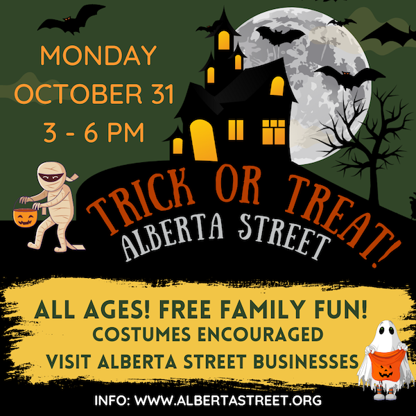 Free 2022 Trick or Treat Down Alberta Street in NE Portland Costumes