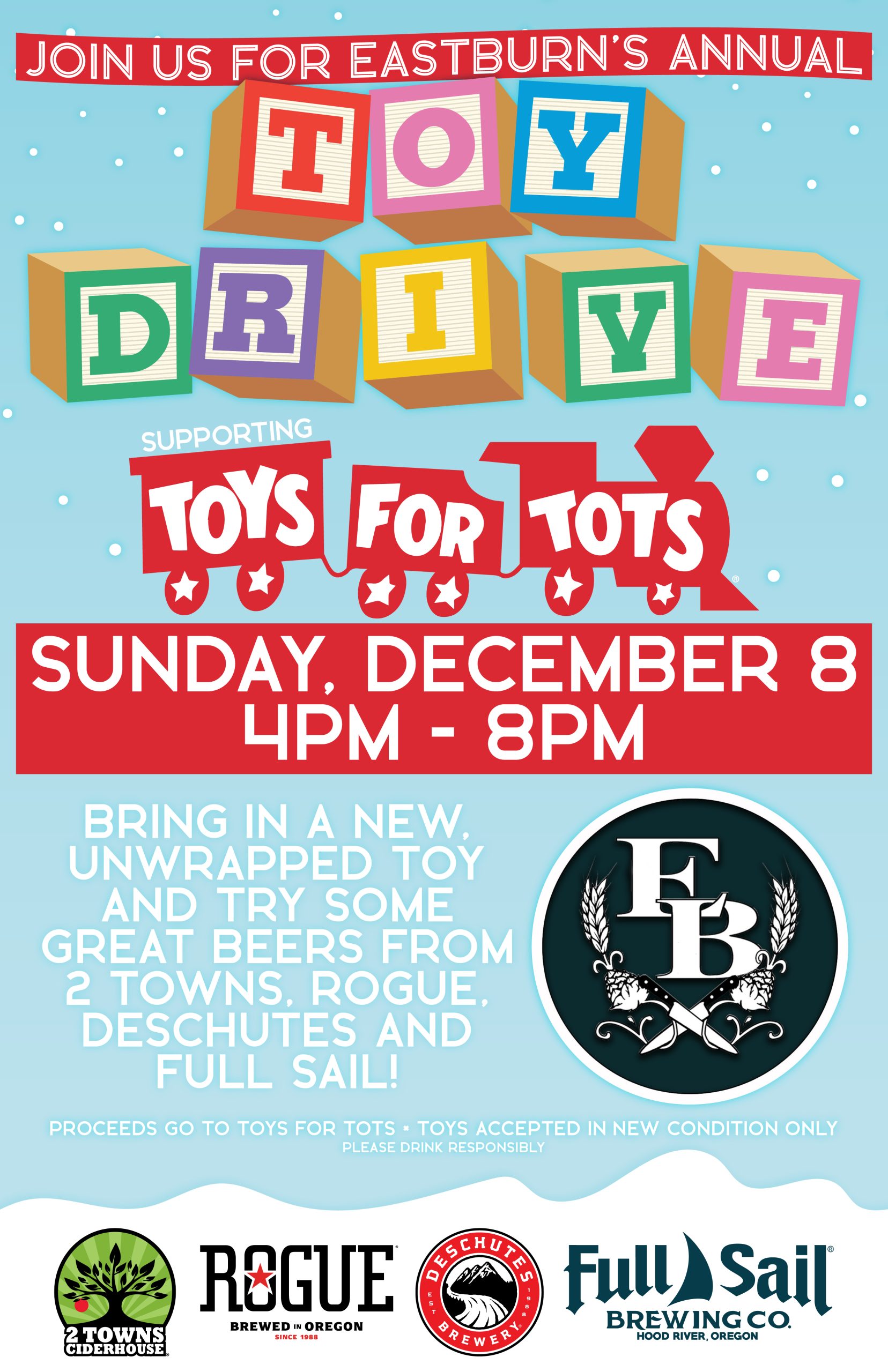 Toys for Tots Toy Drive The EastBurn Public House Bring a Toy