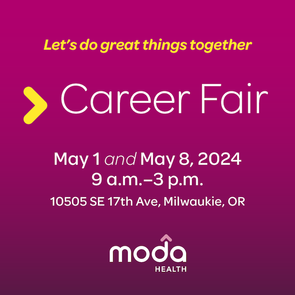 Moda Health Job Fair Meet w/ Recruiters, Onthespot Interviews