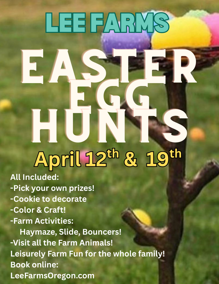 Win Tickets ($50): Easter Egg Hunt @ Lee Farms | Prizes, Farm Animals ...