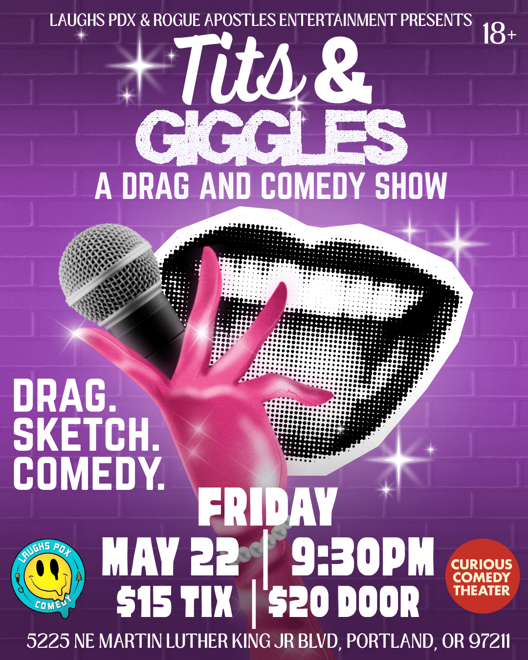 Tits & Giggles @ Curious Comedy | A Drag & Comedy Show - PDX Pipeline Tits & Giggles @ Curious Comedy | A Drag & Comedy Show - PDX Pipeline